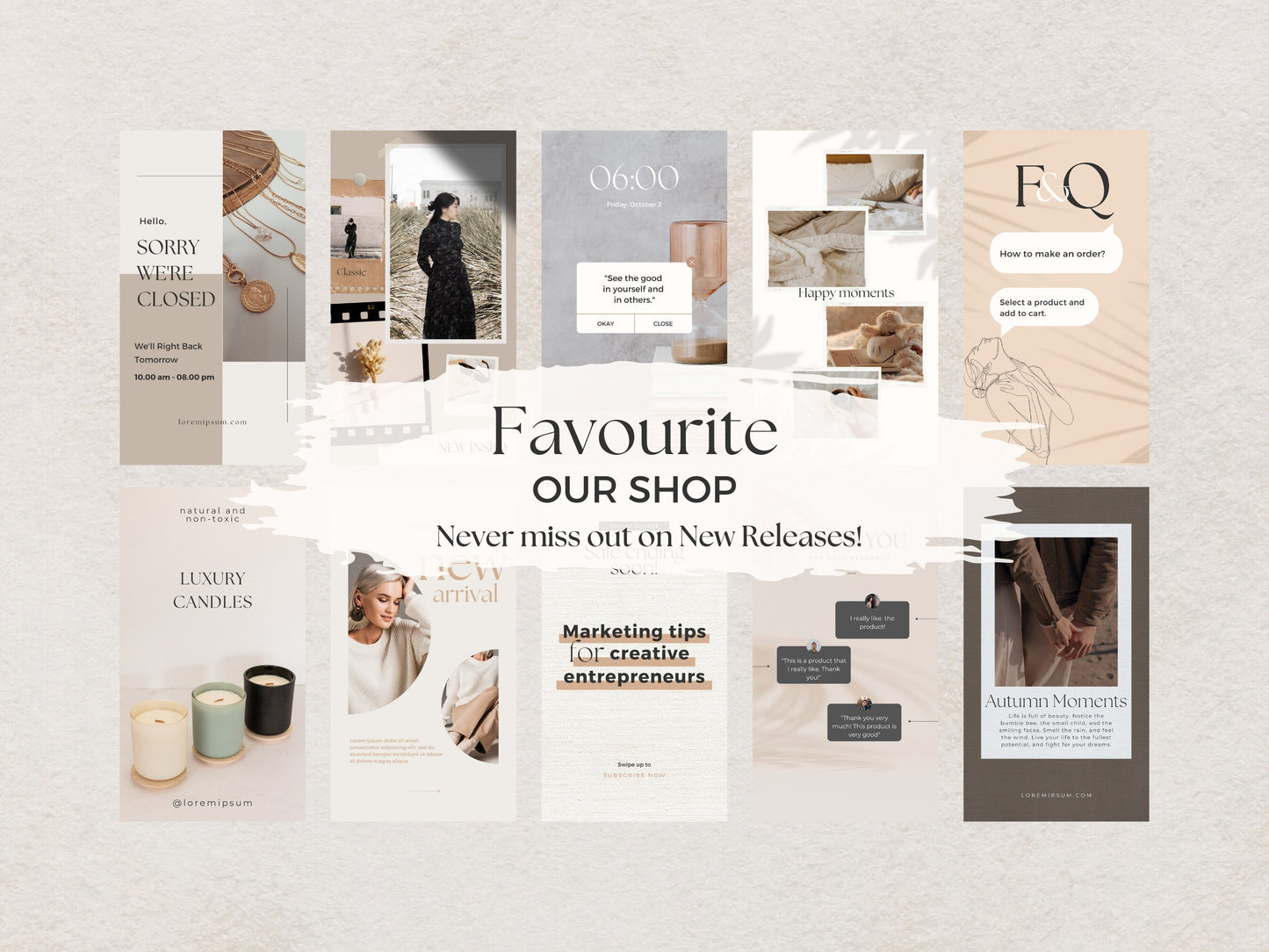 200 Boho Instagram Canva Templates – Minimal & Neutral Stories for Influencers & Branding