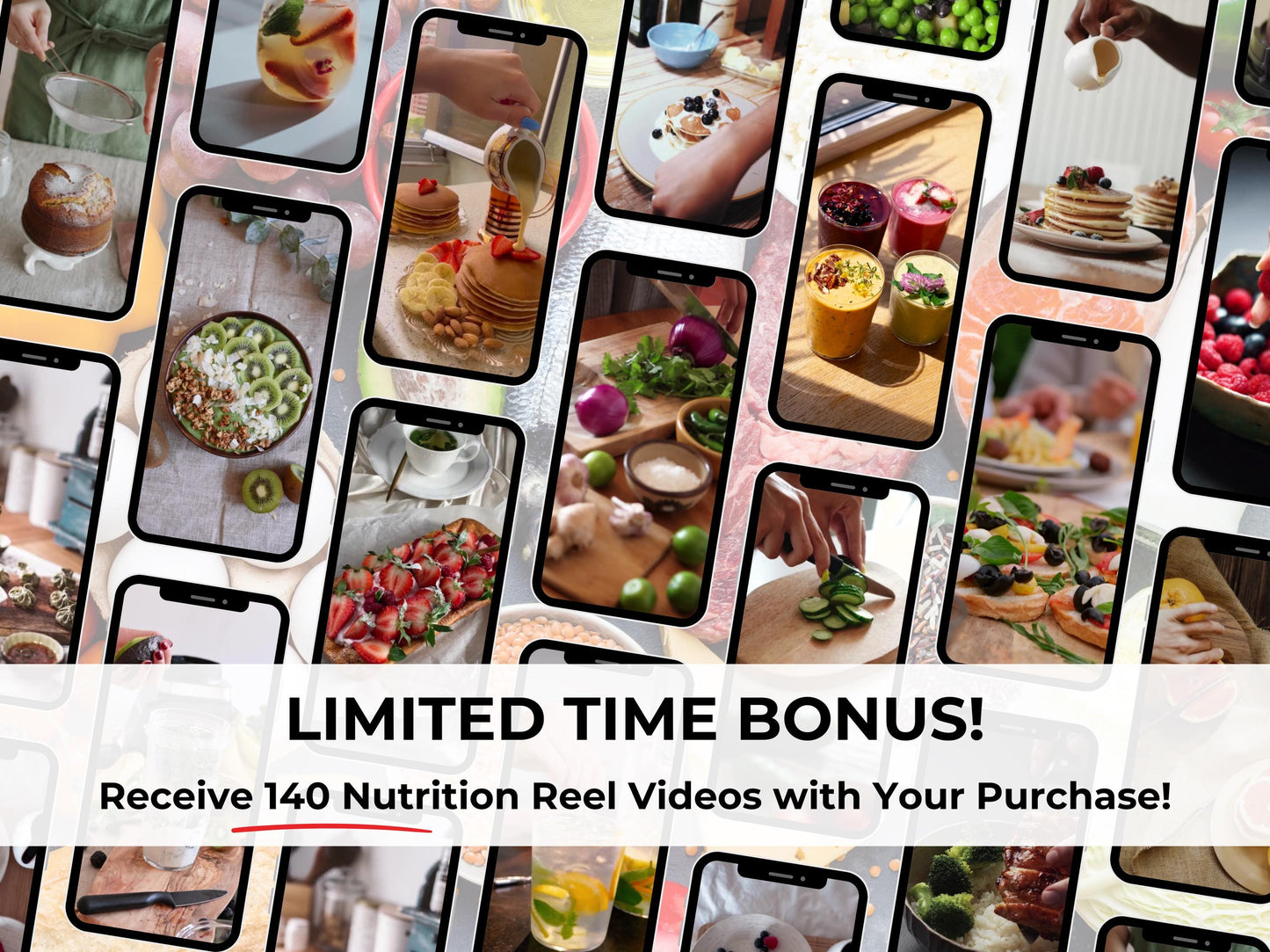 130 Nutrition Instagram Canva Templates – Healthy Eating, Wellness & Nutritionist Social Media Bundle