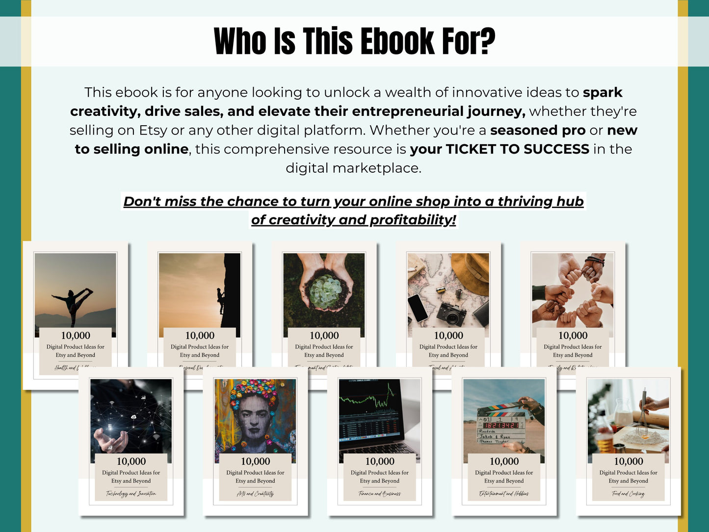 PLR MRR 10,000 Digital Product Ideas for Passive Income eBook - Done for You Digital Products Resell Rights Digital Marketing Resell Vault