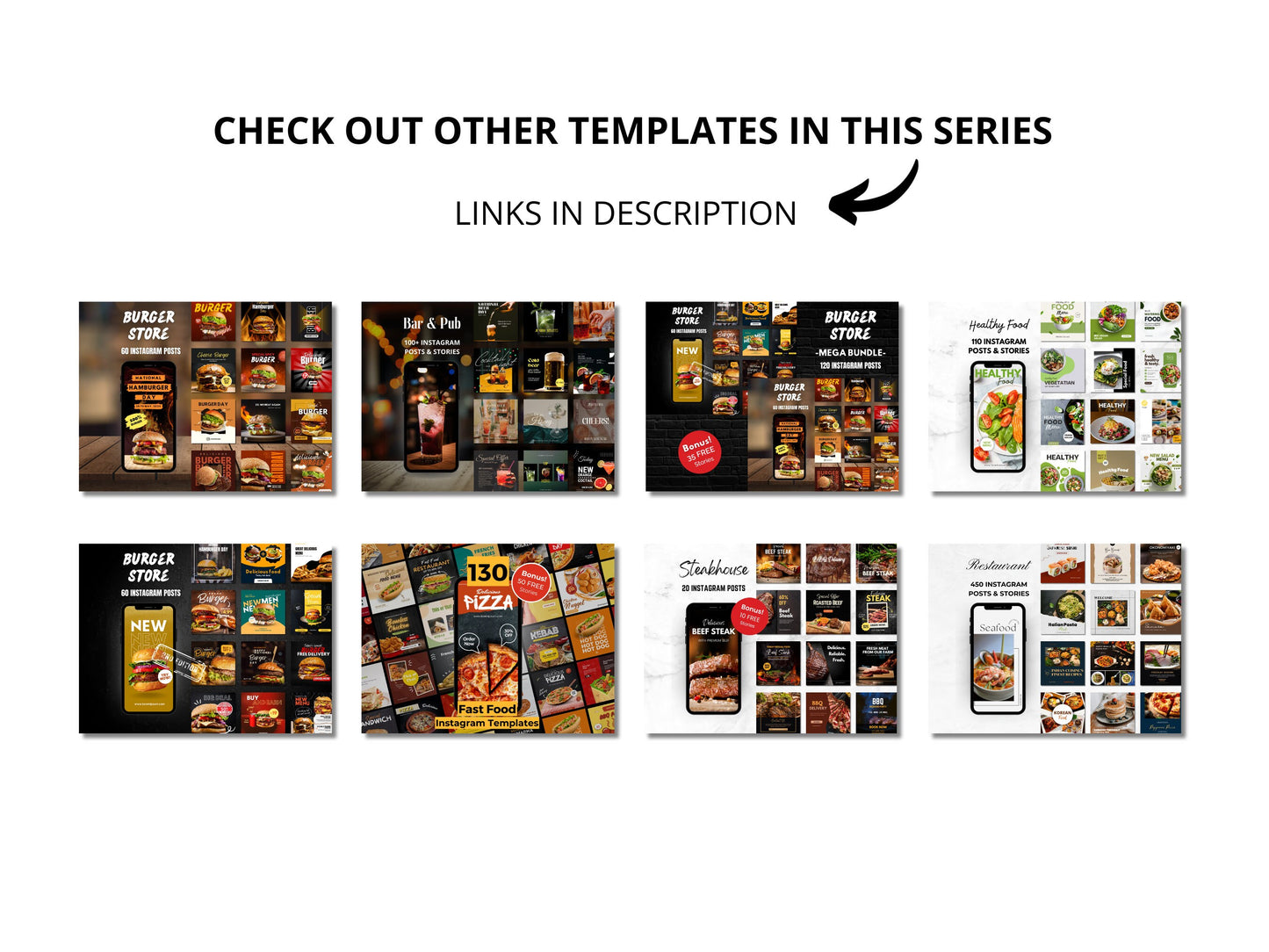 100+ Bar, Pub Instagram Canva Templates - Cocktail Bar Editable Post Templates -Winery Instagram Post Templates -Bar,Pub Instagram Marketing