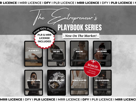 PLR MRR DFY Entrepreneur's Faceless Marketing Playbook – Done-for-You Resell & Private Label Ebook